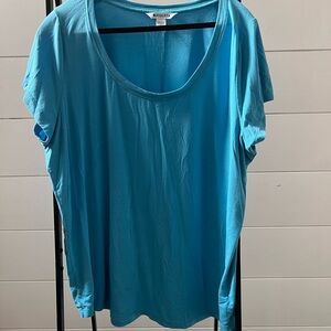 Athleta Vibrant Blue Short Sleeve Tee